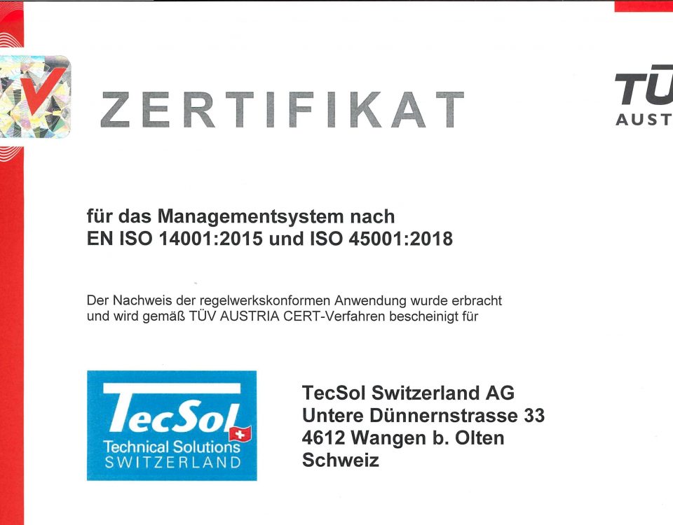 tecsol_deu_20200915_EN ISO 14001_2015 und ISO 45001_2018_querformat